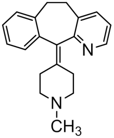 Chemical structure of Azatadine