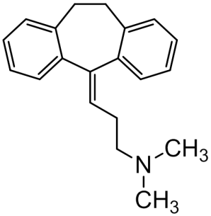 Chemical structure of Amitriptyline