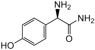 Chemical structure of (2R)-2-Amino-2-(4-hydroxyphenyl) Acetamide