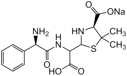 Chemical structure of Penicilloic Acids of Ampicillin Sodium Salt