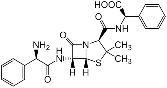 Chemical structure of Ampicillinyl-D-phenylglycine
