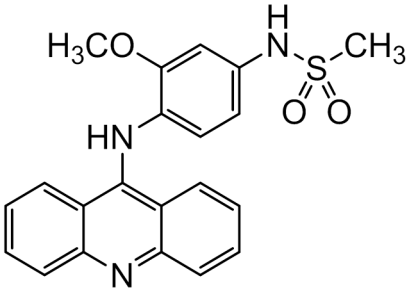 Chemical structure of Amsacrine