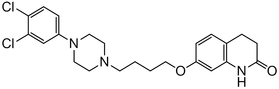 Chemical structure of 7-(4-(4-(3,4-Dichlorophenyl)piperazin-1-yl)butoxy)-3,4-dihydroquinolin-2(1H)-one