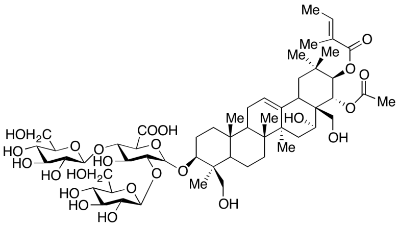 Chemical structure of Aescin