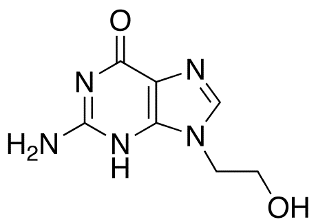 Chemical structure of 9-(2-Hydroxyethyl)guanine