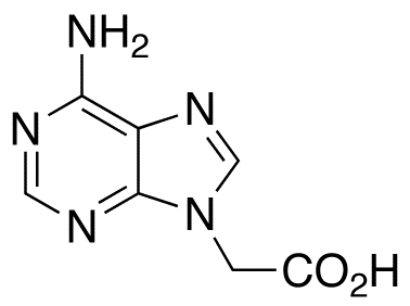 Chemical structure of 6-Amino-9H-purine-9-acetic Acid