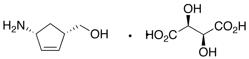 Chemical structure of (1S,4R)-cis-4-Amino-2-cyclopentene-1-methanol D-Tartrate
