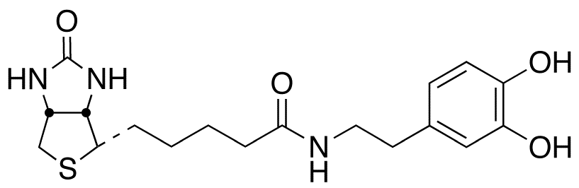 Chemical structure of N-Biotinyl Dopamine