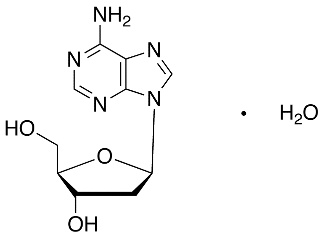 Chemical structure of 2’-Deoxy-β-D-adenosine Monohydrate